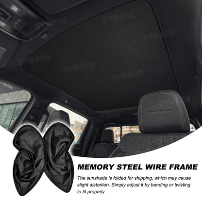 EVBASE Roof Sunshade for Chevrolet Silverado EV RST/GMC Sierra EV Denali Reflective UV Heat Blocker Sun Protection Sun Visor