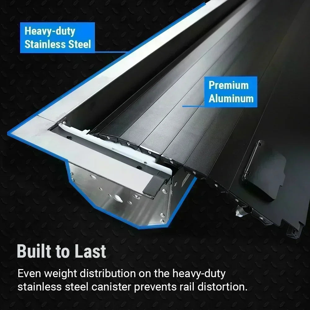 SYNETICUSA Silverado/Sierra EV Model MR Retractable PRO Tonneau Cover