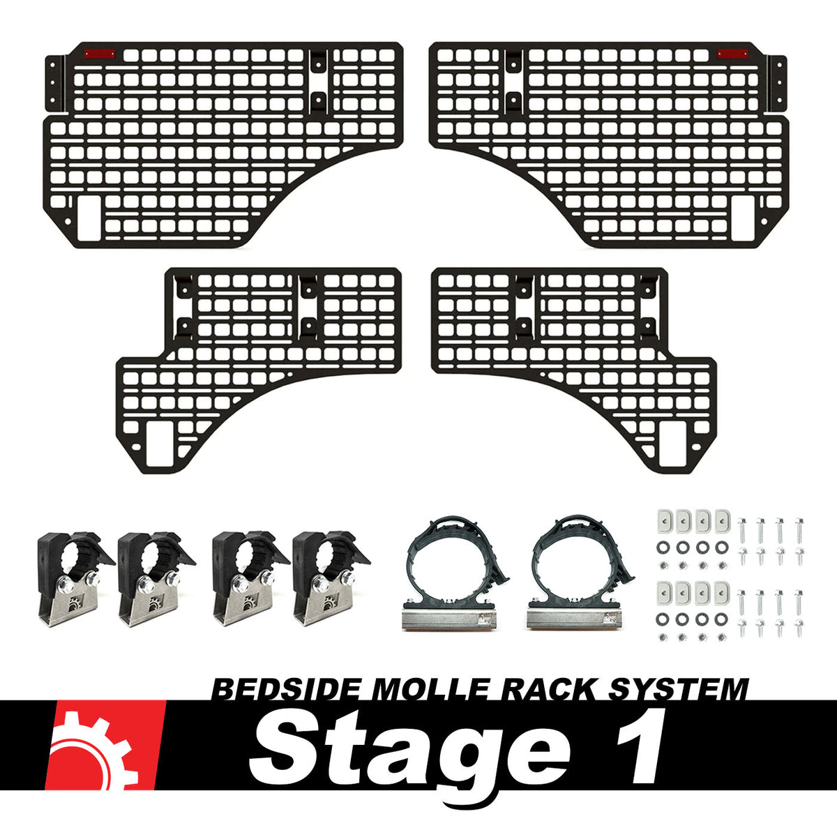 BuiltRight Industries Bedside Rack MOLLE Panel System | RAM 1500 (2019+)