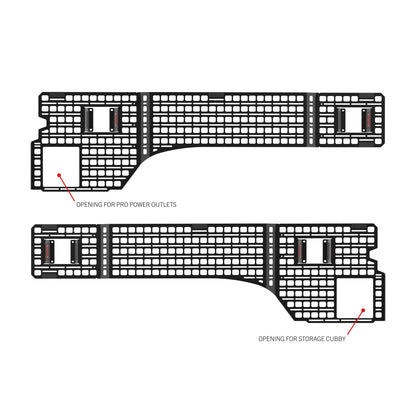 BuiltRight Industries Bedside Rack MOLLE Panel System | Ford F-150, Raptor & Lightning (2015-2026)