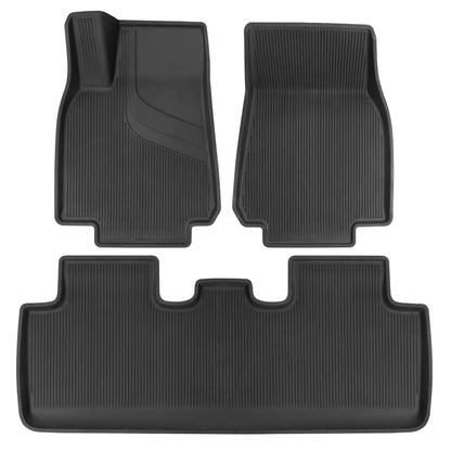 Cat® JustFit™ 3D Floor Mats for Tesla Model Y 2024 2023 2022 2021 2020 - Custom Fit Tesla Model Y Floor Mats with Extended Coverage Design