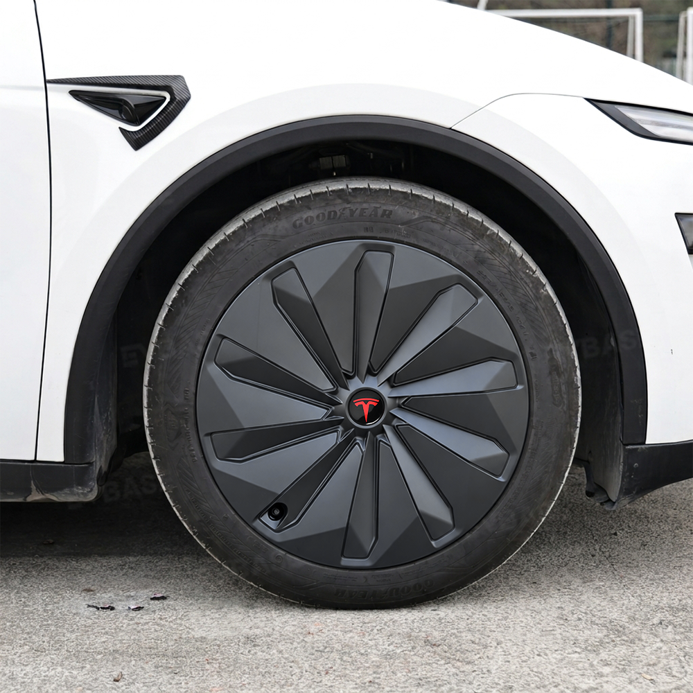 EVBASE Model Y Juniper Wheel Covers 19" Crossflow Wheels Aero Turbine Style Hubcaps