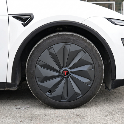 EVBASE Model Y Juniper Wheel Covers 19" Crossflow Wheels Aero Turbine Style Hubcaps