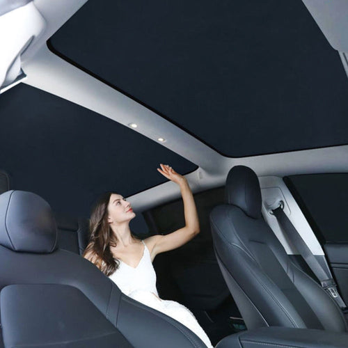 EVBASE Model 3 Roof Sunshade New Upgrade Glass Roof Sun Visor for Tesla