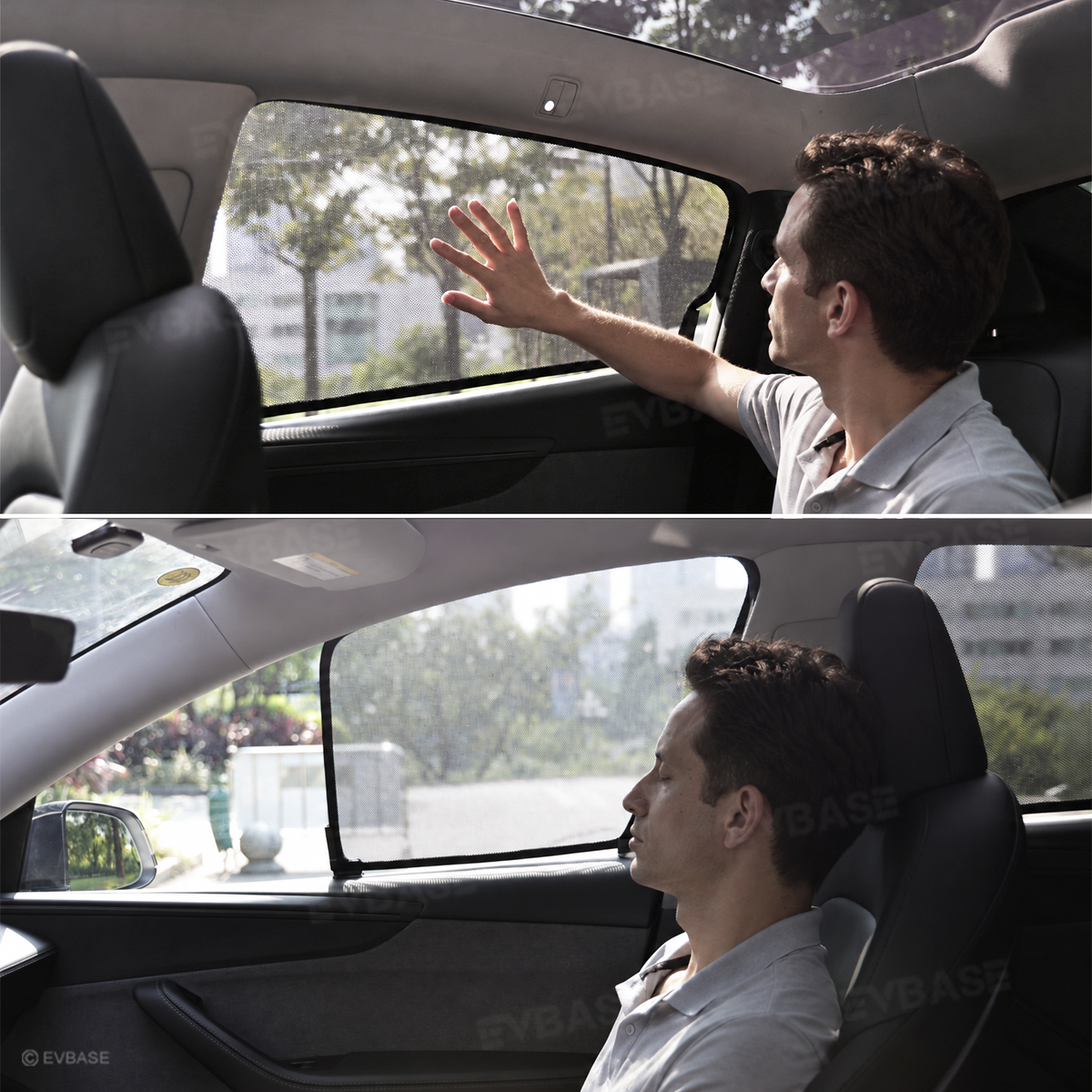 EVBASE Model Y/ Y Juniper / YL Side Window Sunshade Set UV & Heat Protection Privacy Covers