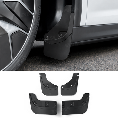 EVBASE Model Y L Mud Flaps Front & Rear No-Drilling Splash Guards All-Weather Protection
