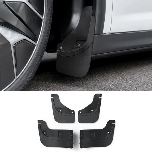 EVBASE Model Y L Mud Flaps Front & Rear No-Drilling Splash Guards All-Weather Protection