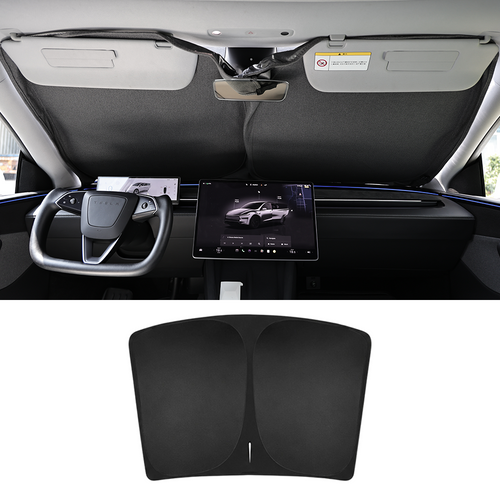 EVBASE Model Y Juniper Sunshade Front & Rear Windshield Shade Side Window Sun Visor Glass Roof Sunshade Sun Protection Heat