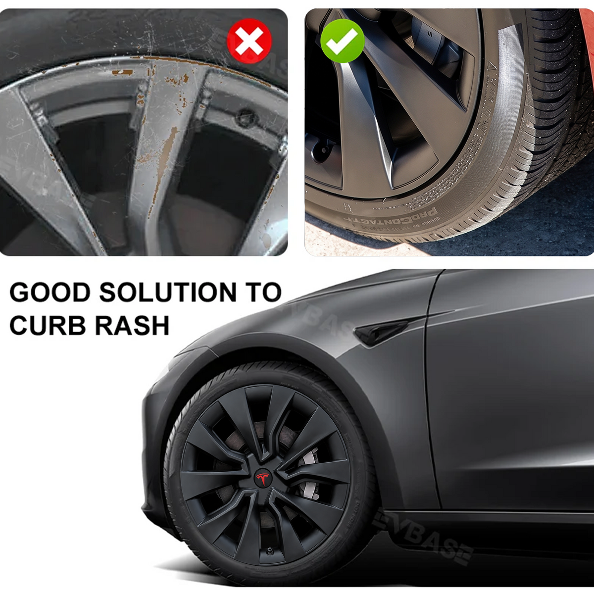 Model 3 Highland 19-Inch Wheel Covers for Tesla Nova Wheels Hub Caps Wheel Rim Protector EVBASE