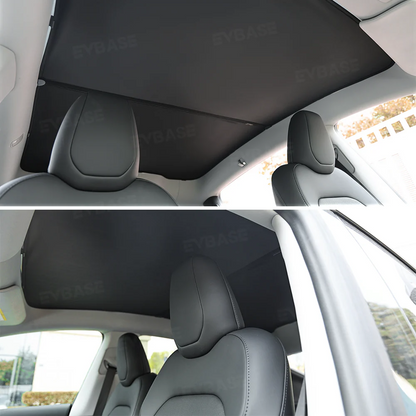 EVBASE Model Y Juniper Sunshade Front & Rear Windshield Shade Side Window Sun Visor Glass Roof Sunshade Sun Protection Heat
