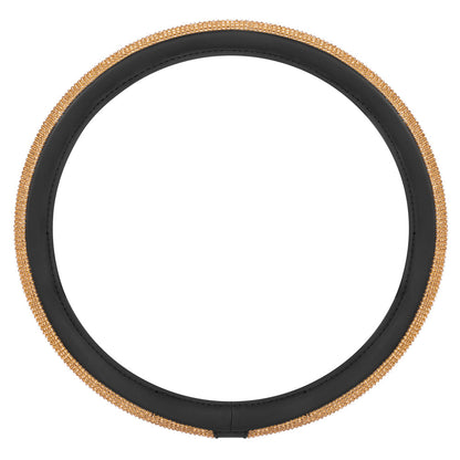 Carbella Bling Rhinestones Leatherette Steering Wheel Cover (Fits 14.5" - 15.5")