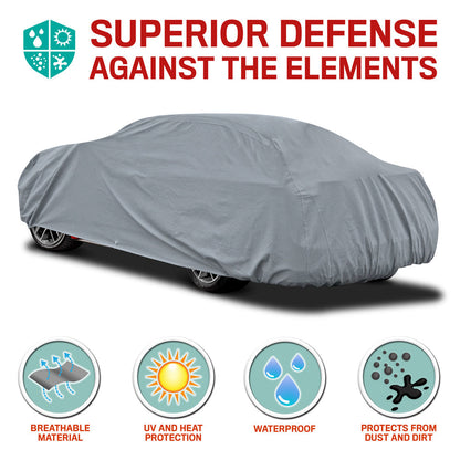 MotorTrend 7-Series Defender Pro Vehicle Cover for Cars, SUVs, Trucks, Vans