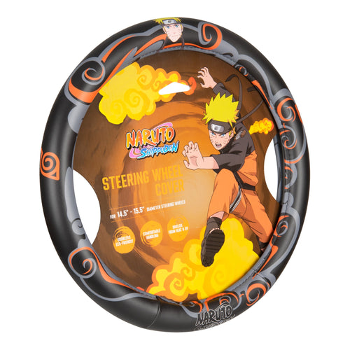 Naruto Shippuden Car Steering Wheel Cover, 15 Inch Anime Steering Wheel Cover, Cushioned Soft Comfortable Cover Anime Car Accessories for Men