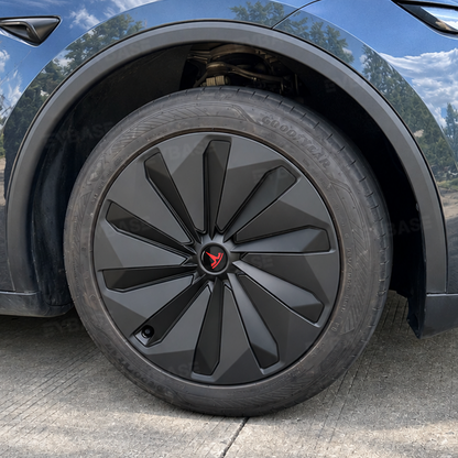 EVBASE Model Y Juniper Wheel Covers 19" Crossflow Wheels Aero Turbine Style Hubcaps
