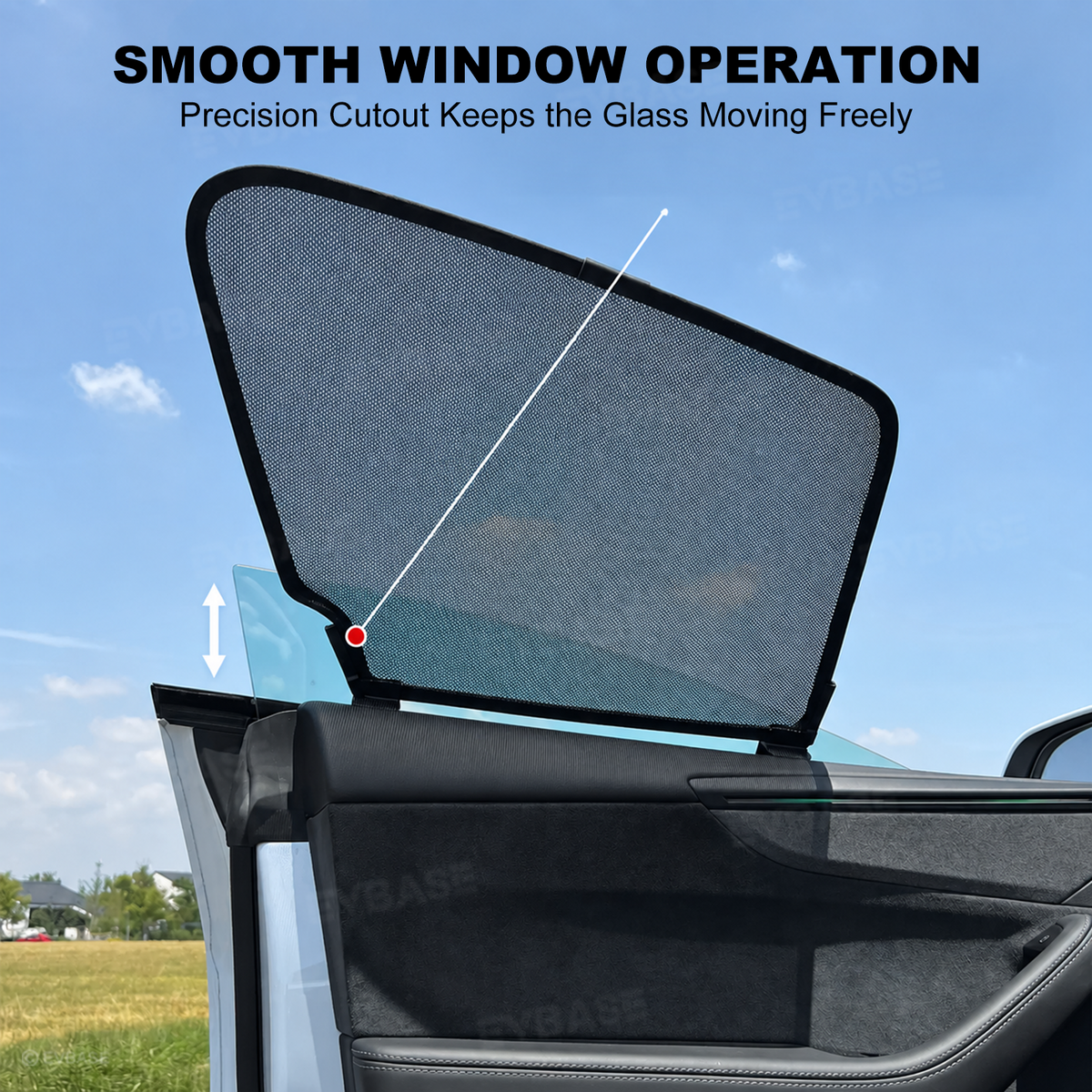 EVBASE Model Y/ Y Juniper / YL Side Window Sunshade Set UV & Heat Protection Privacy Covers