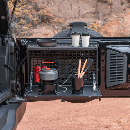 TACMOLLE Tailgate Storage Box with Concealed Table for Ford Bronco 2021-2024