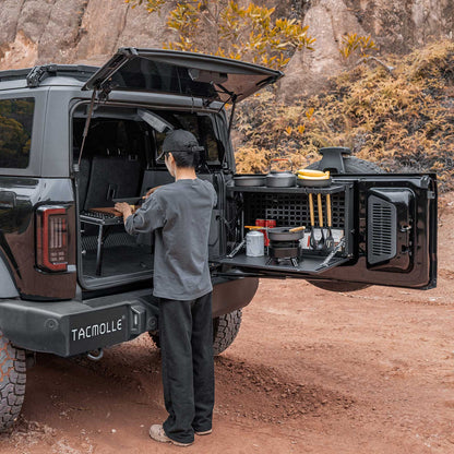TACMOLLE Tailgate Storage Box with Concealed Table for Ford Bronco 2021-2024