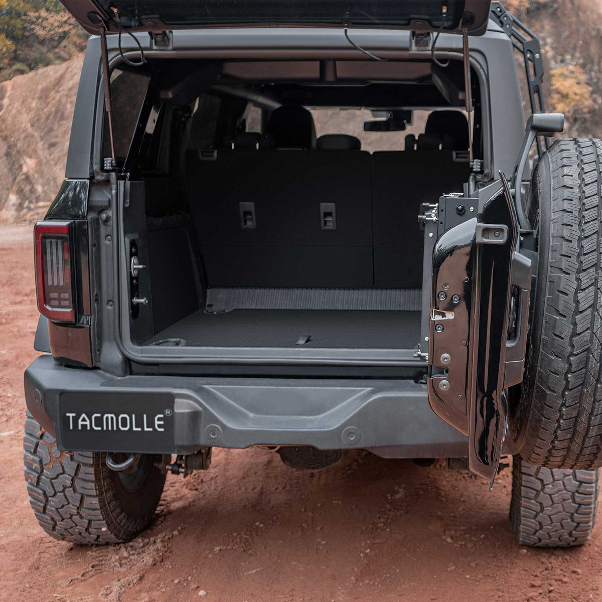 TACMOLLE Tailgate Storage Box with Concealed Table for Ford Bronco 2021-2024