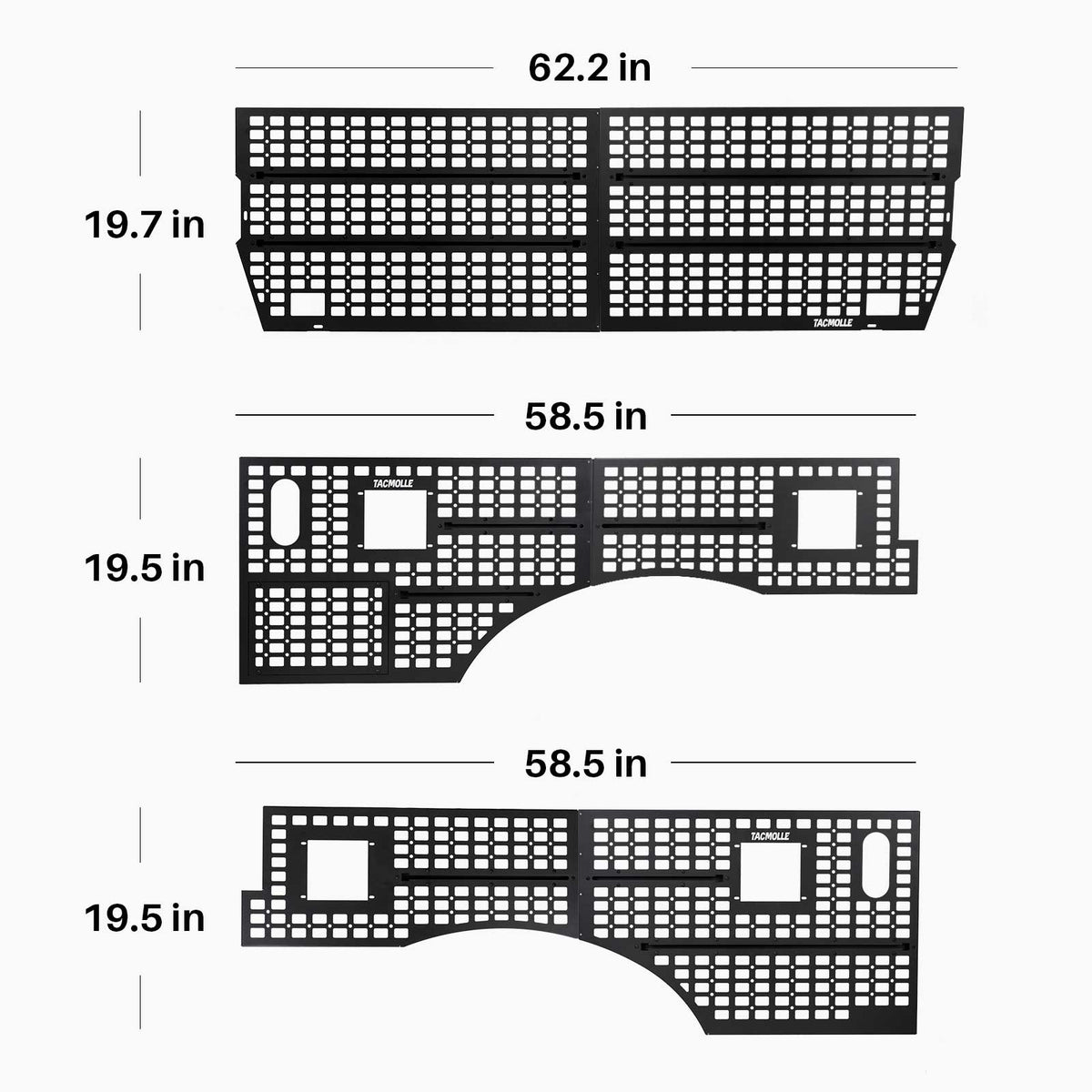 TACMOLLE Truck Bed MOLLE Panel for Ford F150 2015–2024