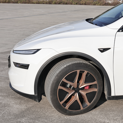 EVBASE Model Y Juniper 19 Inch Wheel Covers Crossflow Wheels Hubcaps Performance Look