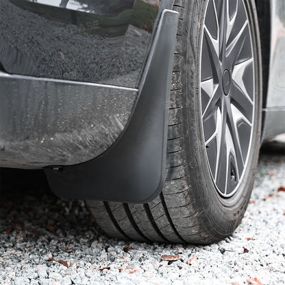 EVBASE Model Y L Mud Flaps No-Drill Front & Rear Fender Splash Guards TPE All-Weather Protection