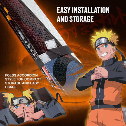 Naruto Shippuden Officially Licensed Windshield Sun Shade - Car Sun Shade Fits Most Autos, Trucks, SUV, & Van - Akatsuki Naruto Merch & Anime