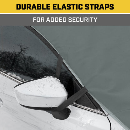 Cat® Windshield Snow Cover, Toughest Car Frost Protector for Ice & Sleet, Weatherproof for Winter, Includes Anti-Theft Straps, Freeze Protector