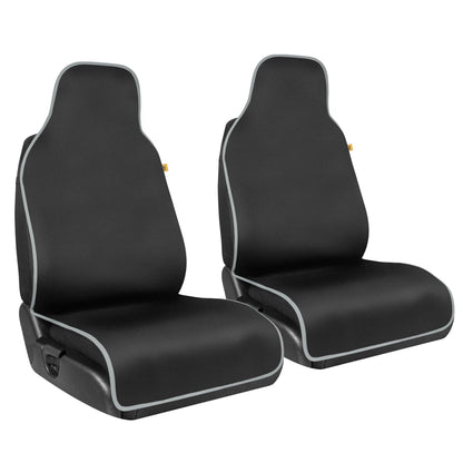 Cat® Waterproof Car Seat Covers for Front Seats, 2 Pack with Black Trim - Durable Neoprene Seat Covers for Cars, Fits 95% of Cars Trucks SUV