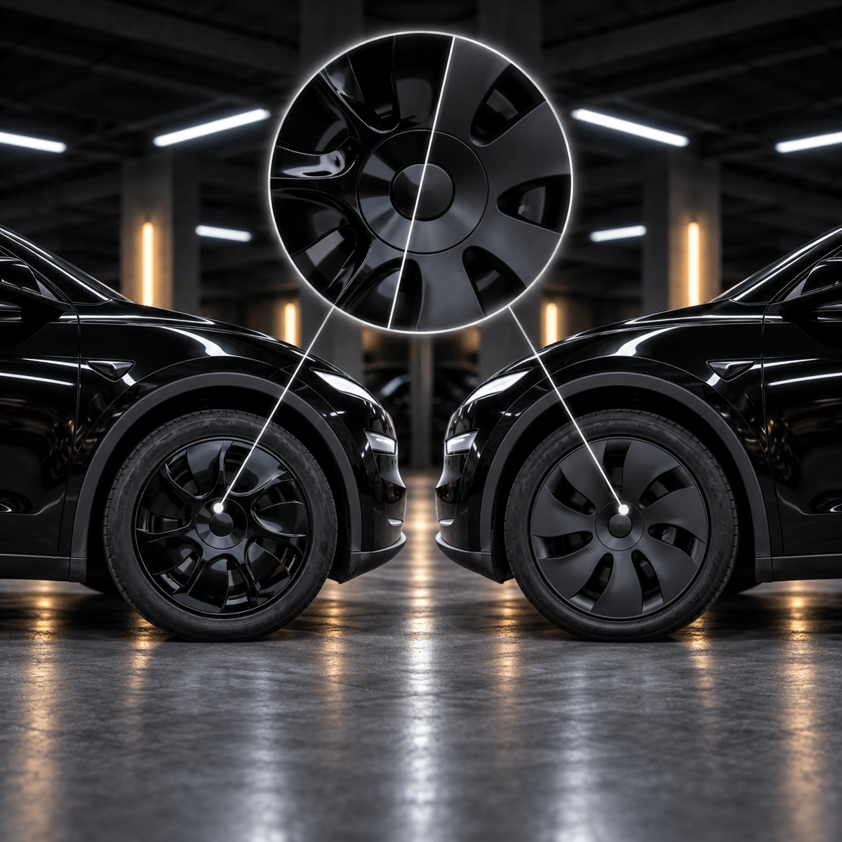 TESERY 18″ Cyclone Wheel Covers for Tesla Model Y Standard 2026+ (4PCS)
