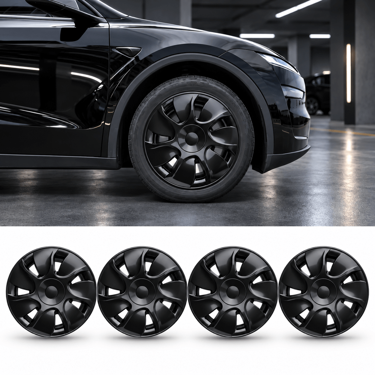 TESERY 18″ Cyclone Wheel Covers for Tesla Model Y Standard 2026+ (4PCS)