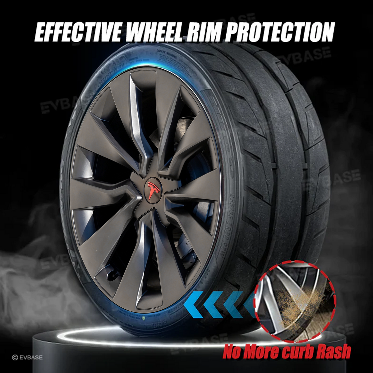 Model 3 Highland 19-Inch Wheel Covers for Tesla Nova Wheels Hub Caps Wheel Rim Protector EVBASE
