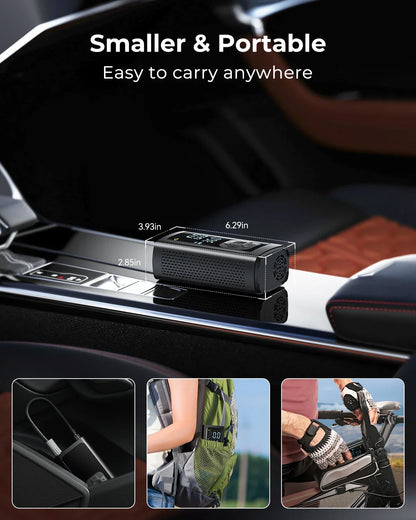 Syncwire 190 Quite Tire Inflator Portable Air Compressor For Car