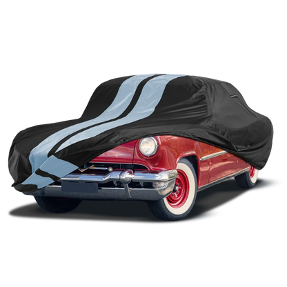 iCarCover Lincoln Continental Mark Black Gray Pro Series Car Cover