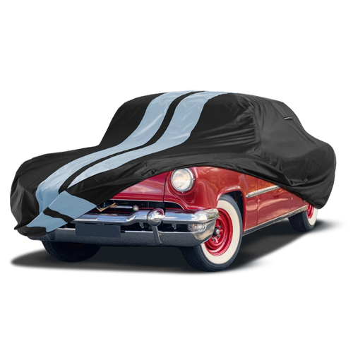 iCarCover Lincoln Continental Mark Black Gray Pro Series Car Cover