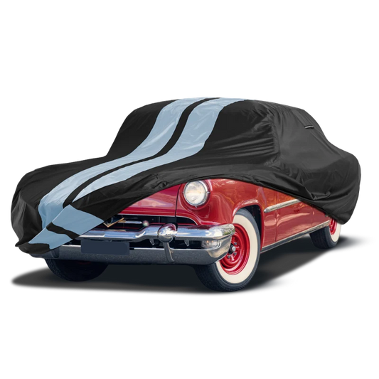 iCarCover Lincoln Continental Mark Black Gray Pro Series Car Cover