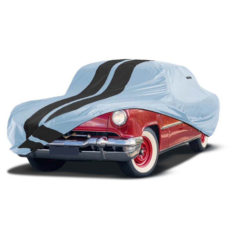 iCarCover Lincoln Continental Mark Gray Black Pro Series Car Cover