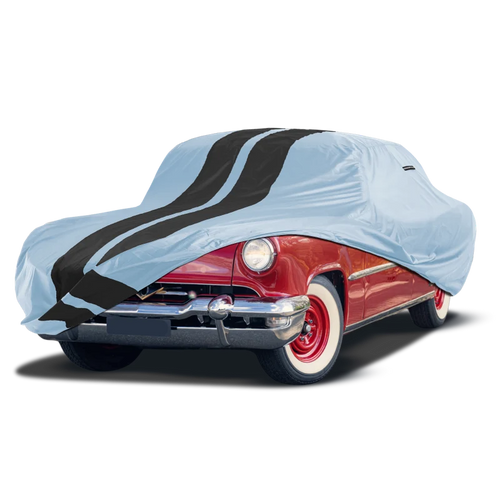 iCarCover Lincoln Continental Mark Gray Black Pro Series Car Cover