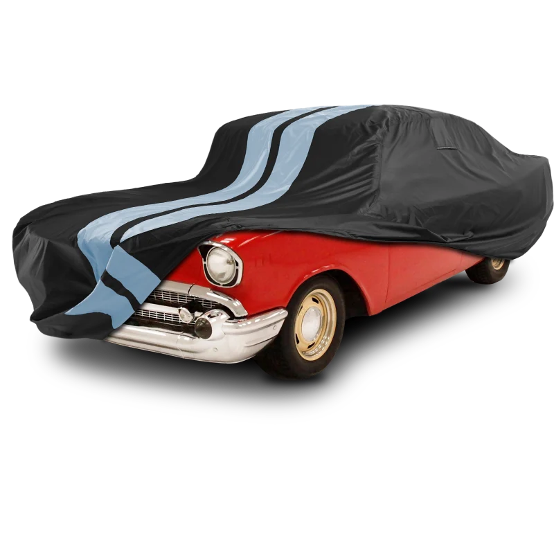 iCarCover Chevrolet Chevelle Black Gray Pro Series Car Cover