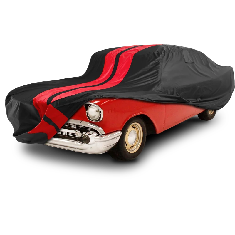iCarCover Chevrolet Chevelle Black Red Pro Series Car Cover