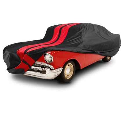 iCarCover Chevrolet Chevelle Black Red Pro Series Car Cover