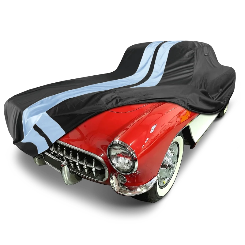 iCarCover Chevrolet Corvette Black Gray Pro Series Car Cover