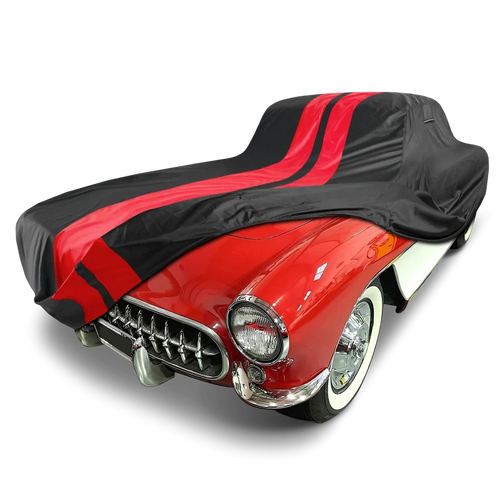 iCarCover Chevrolet Corvette Black Red Pro Series Car Cover