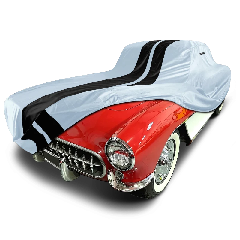 iCarCover Chevrolet Corvette Gray Black Pro Series Car Cover