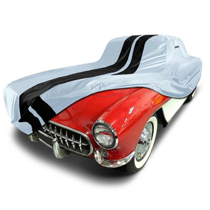 iCarCover Chevrolet Corvette Gray Black Pro Series Car Cover
