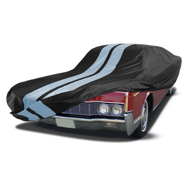 iCarCover Lincoln Continental Mark Black Gray Pro Series Car Cover