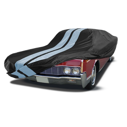 iCarCover Lincoln Continental Mark Black Gray Pro Series Car Cover