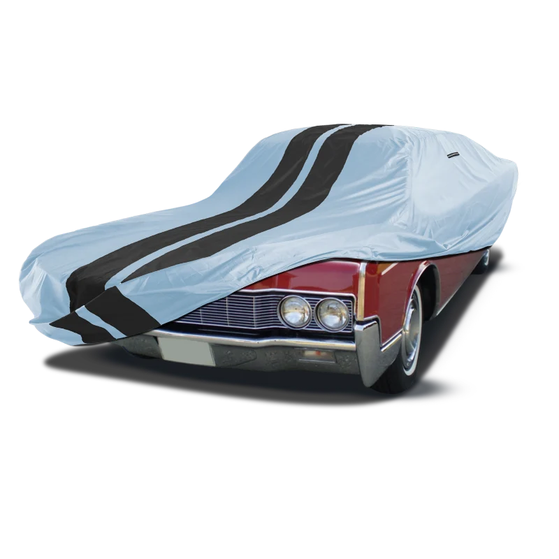 iCarCover Lincoln Continental Mark Gray Black Pro Series Car Cover