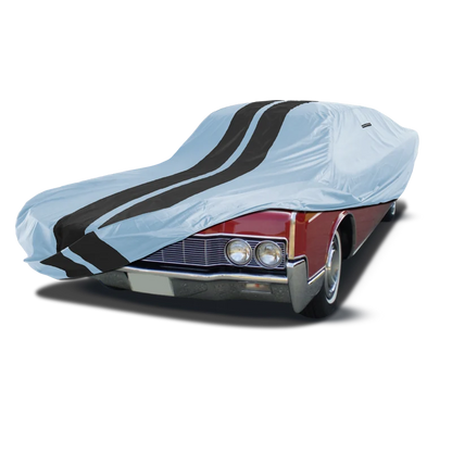 iCarCover Lincoln Continental Mark Gray Black Pro Series Car Cover