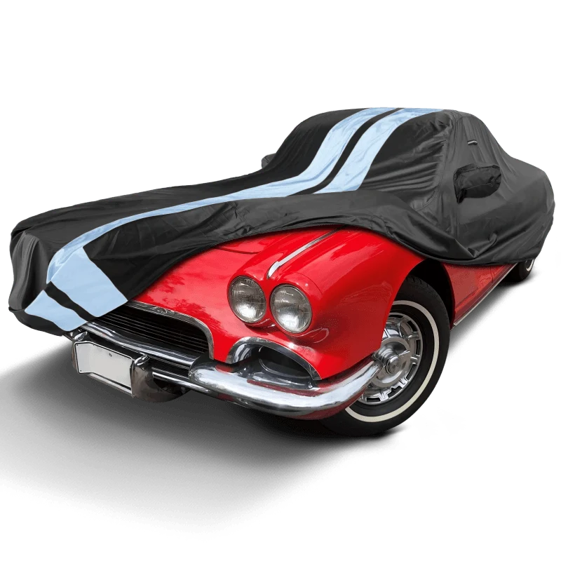 iCarCover Chevrolet Corvette Black Gray Pro Series Car Cover