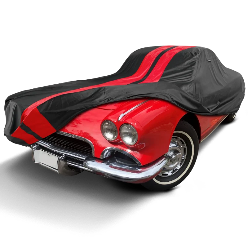 iCarCover Chevrolet Corvette Black Red Pro Series Car Cover